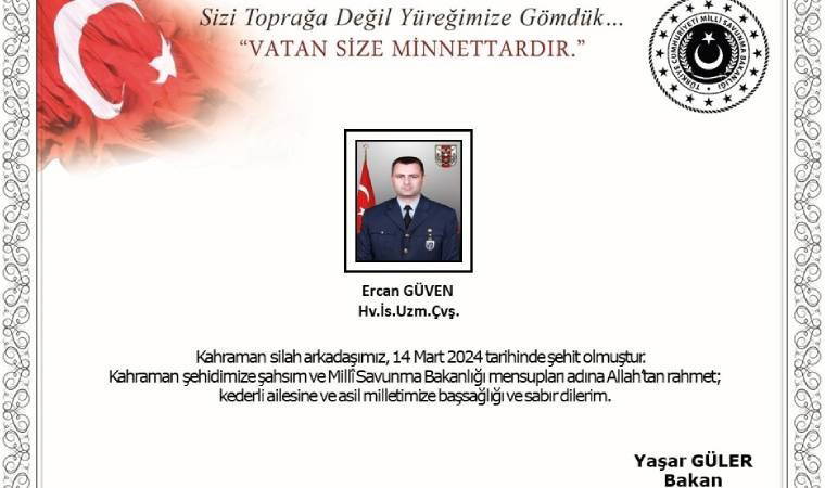 Konya'da askeri eğitim uçağının düşmesi sonucu şehit askerin ailesine acı haber verildi