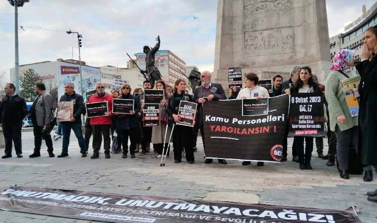 Depremde yakınlarını kaybeden aileler Ankara'da: 'Bu devlet eliyle işlenen bir cinayet mi'