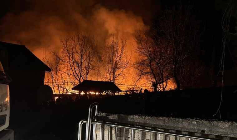 Beykoz’da gecekondunun çatısında yangın