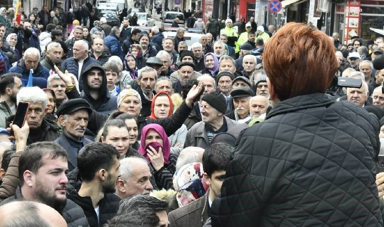 Akşener, Trabzon'da seçmenden destek istedi: 'Tutun elimi, muhalefet nasıl yapılırmış görün'