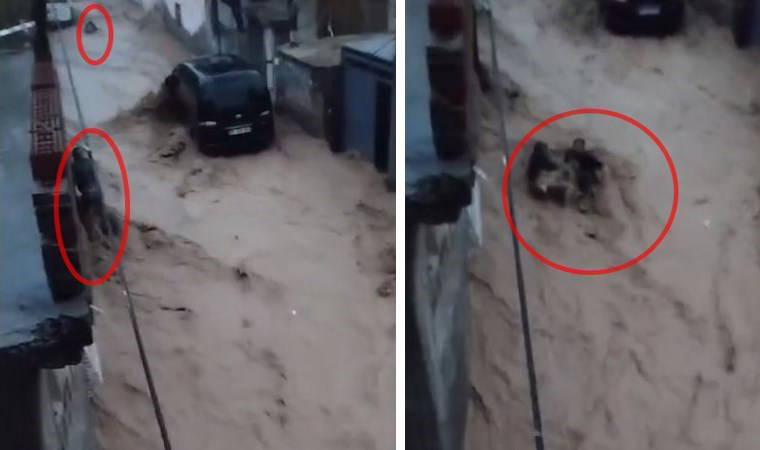 Selde kurtuldu, başkasını kurtarmak isterken yine suya kapıldı