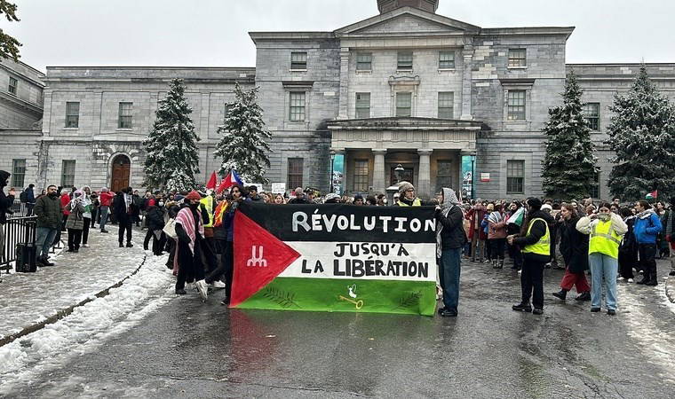 Kanadalı öğrencilerden İsrail'e tepki: Açlık grevine başladılar