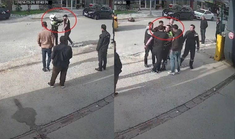 Polis ekibinin üzerine otomobil sürdü: Yakalanınca saldırmaya başladı