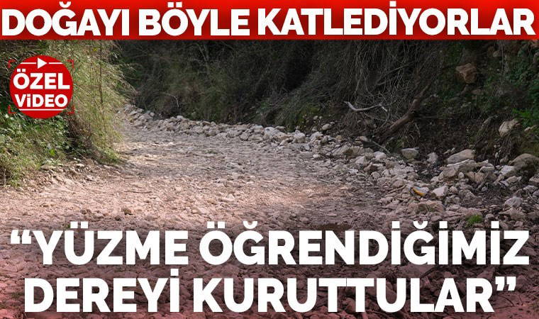 Yaşam savunucuları ve yöre halkı Akbelen’deki yeni tehlikeye dikkat çekti: Yüzmeyi öğrendiğimiz dereler kurudu