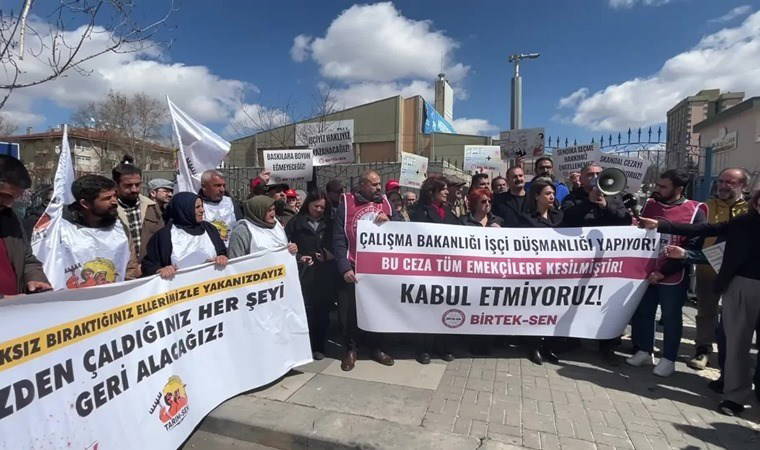 BİRTEK-SEN’den bakanlık önünde protesto!