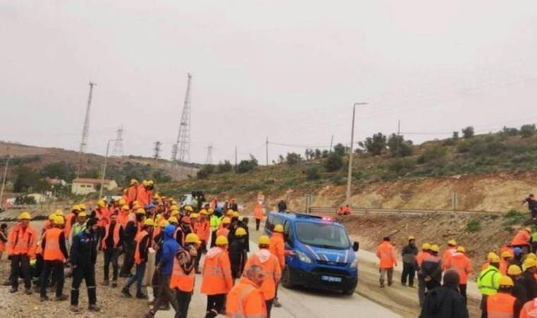 Akkuyu Nükleer Güç Santrali'nde çalışan işçiler eylemde