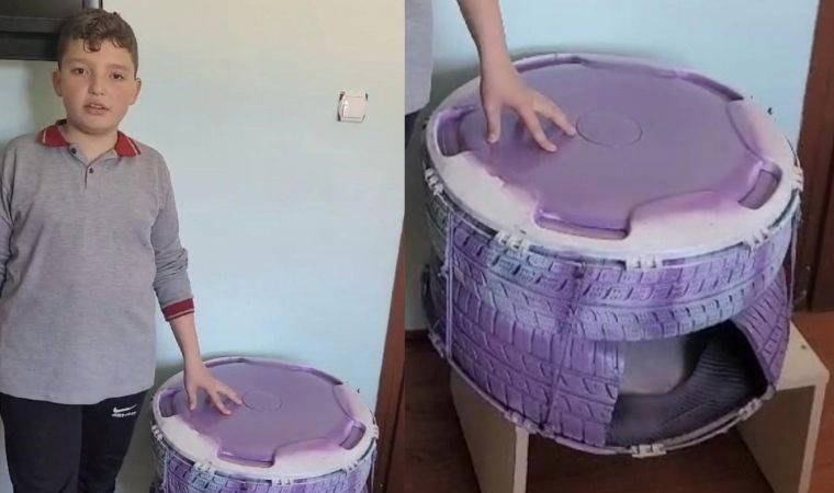 Sıfır atıktan kedi evi yaptı: Yarışmadan ödülle döndü