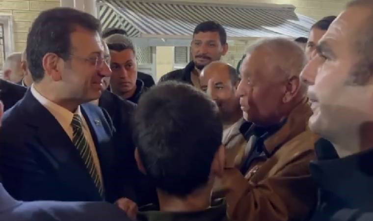 Yurttaş namaz çıkışı İmamoğlu’nun yanına geldi ve sıraladı: ‘81 tane vali, 17 tane bakan, 1 tane Cumhurbaşkanı tek başına hepsinin hakkından geliyorsun’