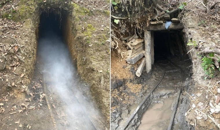 Ruhsatsız işletildiği tespit edilen 4 maden ocağı imha edildi