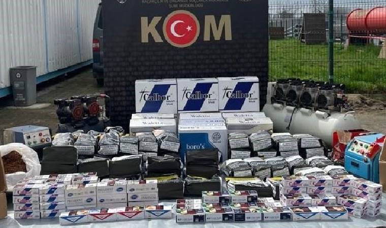 Kaçak tütün deposuna baskın: Evin sahibi gözaltına alındı!