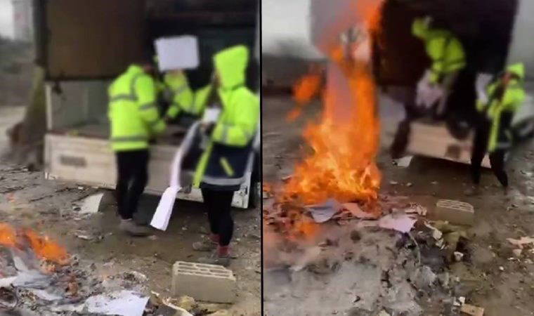 İYİ Parti’nin adayından ‘evrakları yakıyorlar’ iddiası: Videoyla duyurdu