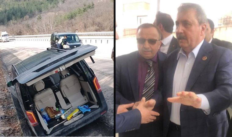 Son dakika... BBP lideri Mustafa Destici trafik kazası geçirdi