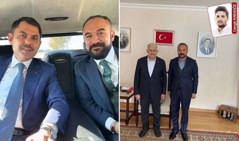 Murat Kurum ve Binali Yıldırım'la aynı karede...
