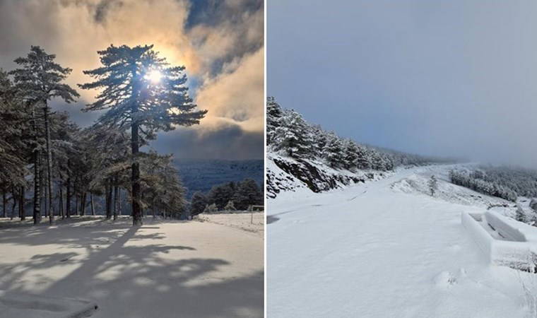 Muğla’ya Mart ayında kar yağdı