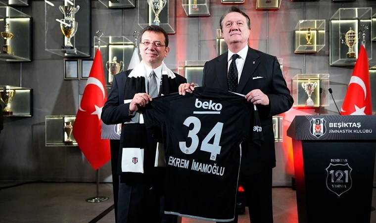Ekrem İmamoğlu'ndan Beşiktaş'a ziyaret!