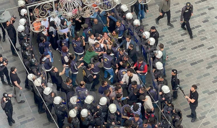 İsrail eyleminde eylemciye tokat atmıştı... O komiserle ilgili karar verildi