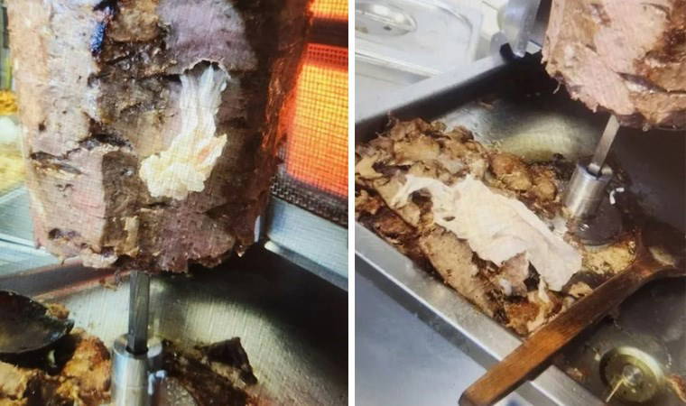 Ünlü döner zincirinde skandal görüntüler: İçinden çıkanlar şoke etti...