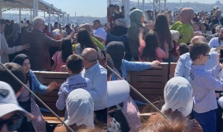 Üsküdar vapurunda yolcular arasında biber gazlı kavga: Ortalık bir anda karıştı