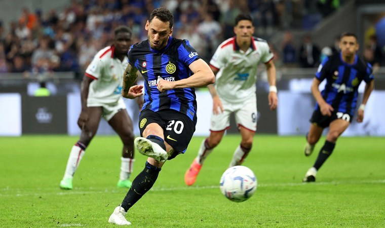 Hakan Çalhanoğlu'nun golü Inter'e yetmedi