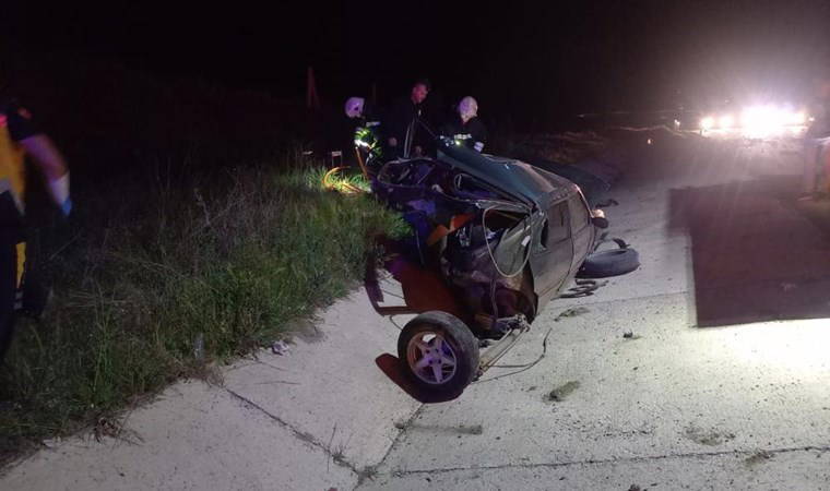 Tekirdağ’da feci kaza: 1 ölü, 1 firar