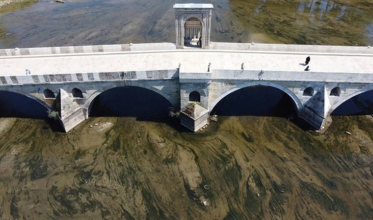 Tunca'nın debisi 2 metreküpe düştü