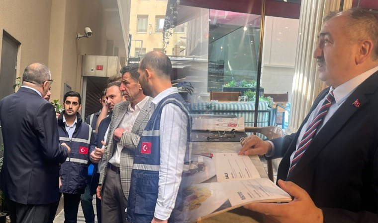 İstiklal Caddesi'nde 'menü' denetlemesi