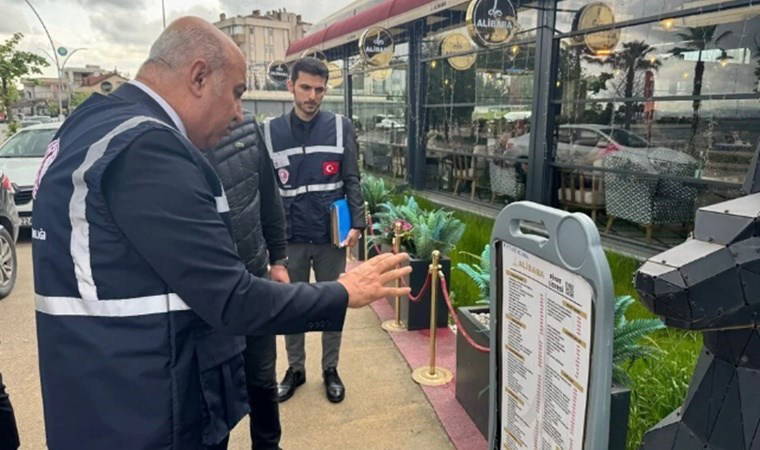 Kafe ve restoranlara 'menü' denetimi