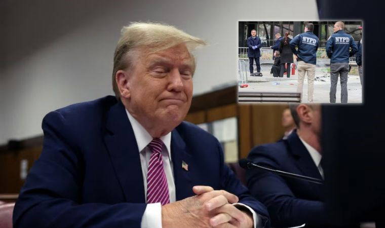 New York'ta Trump mahkemesi önünde canlı yayında intihar: Kendini ateşe veren adam yaşamını kaybetti