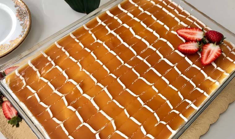 Hafif ve lezzetli: Karamelli trileçe tarifi