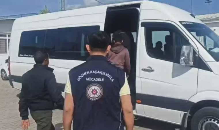 Osmaniye'de durdurulan minibüsten 9 kaçak göçmen çıktı