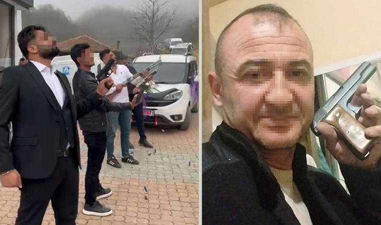 Tabanca ve pompalı tüfeklerle havaya ateş açtılar, 'konum etiketi' ile sosyal medyada paylaştılar