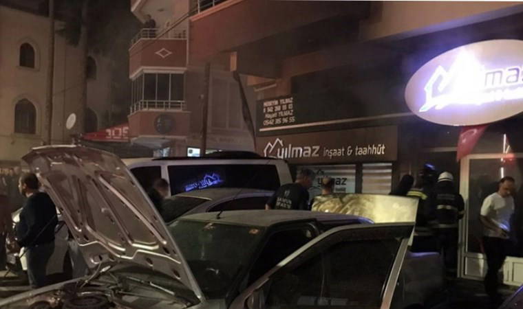 Samsun'da bir işyeri kundaklandı: 10 gözaltı