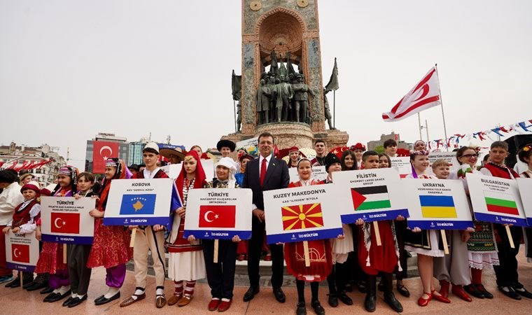 İmamoğlu Taksim’deki 23 Nisan törenine katıldı