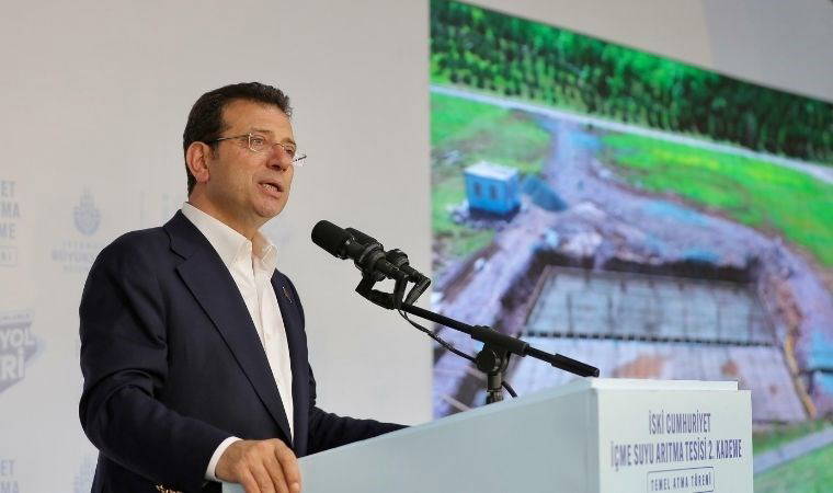 İBB Başkanı Ekrem İmamoğlu temel atma töreninde konuştu: 'Kanal İstanbul'u kapıdan içeri sokmayın'