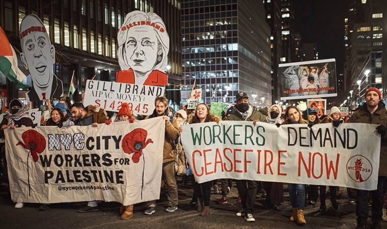 ABD üniversitelerindeki Filistin destekçisi protestolara işçi sınıfı da dahil oldu