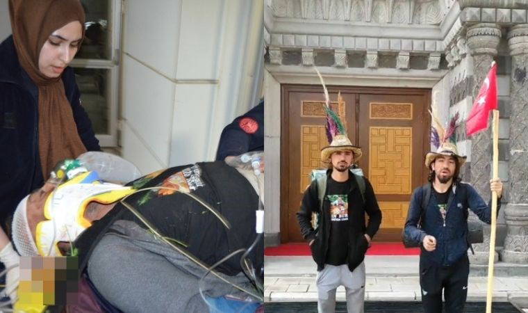 Hedefi Kayseri'den İstanbul'a yürüyerek gitmekti... Yolda 'canlı yayın' yaparken kamyon çarptı