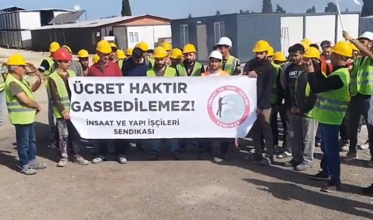 Hastane inşaatında ücret isyanı: İş bıraktılar!