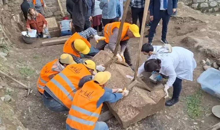 Diyarbakır’da ilk kez bulundu… Vinçle çıkarıldı