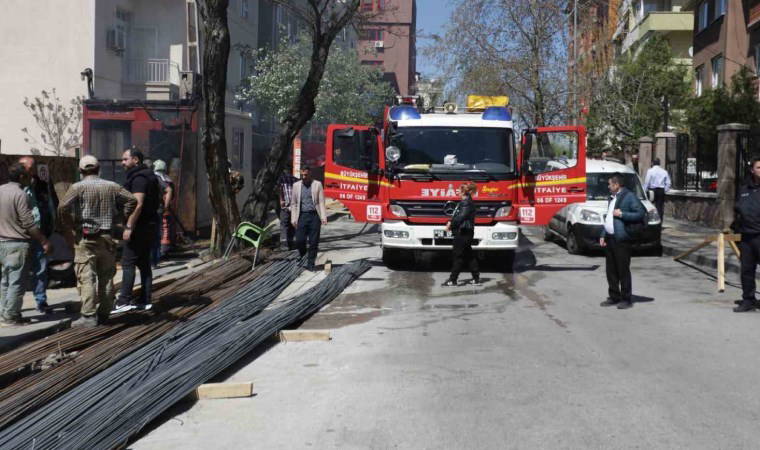 Ankara’da YSK yakınında korkutan yangın!