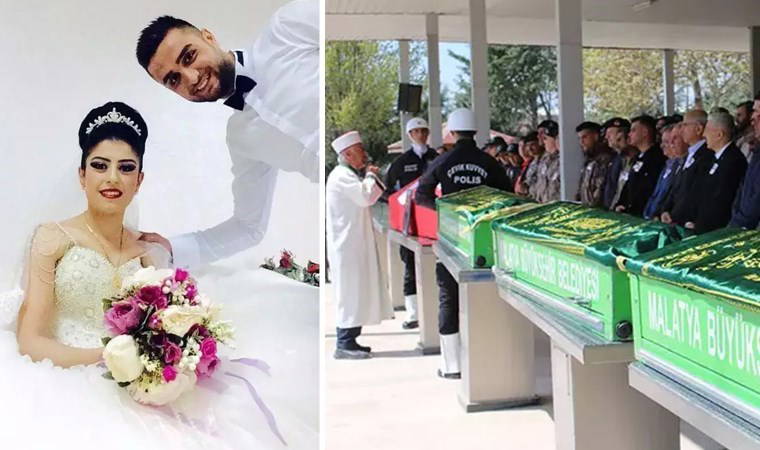 Bir aile yok olmuştu... Kazada ölen polis memuru, eşi ve 2 çocuğu toprağa verildi