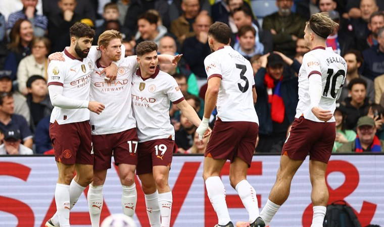 Manchester City, Crystal Palace'ı 4 golle geçti