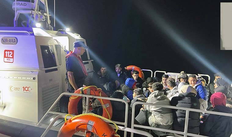 15’i çocuk 25 kaçak göçmen yakalandı