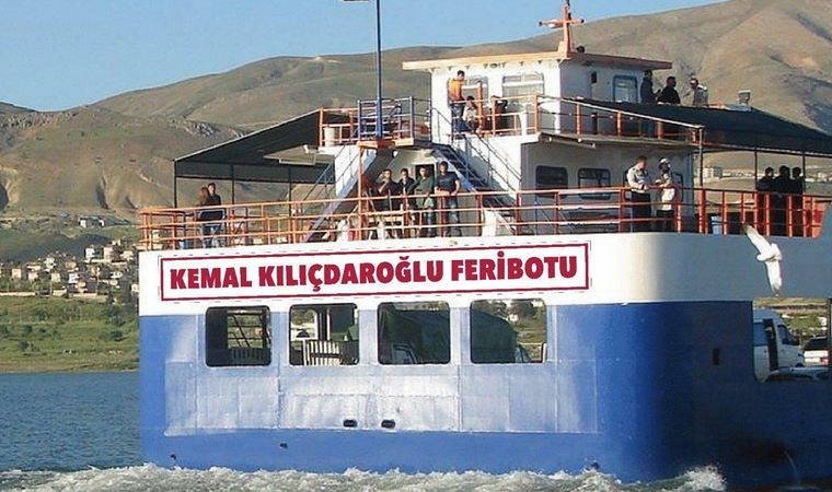 Pertek'te belediye AKP'ye geçti, feribottan 'Kemal Kılıçdaroğlu' ismi kaldırıldı