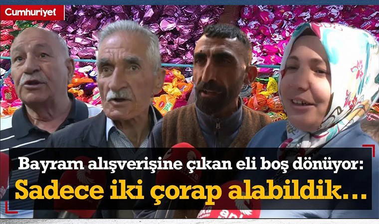 Bayram alışverişine çıkan eli boş dönüyor! Ankaralı yurttaş: Sadece iki çorap alabildik...