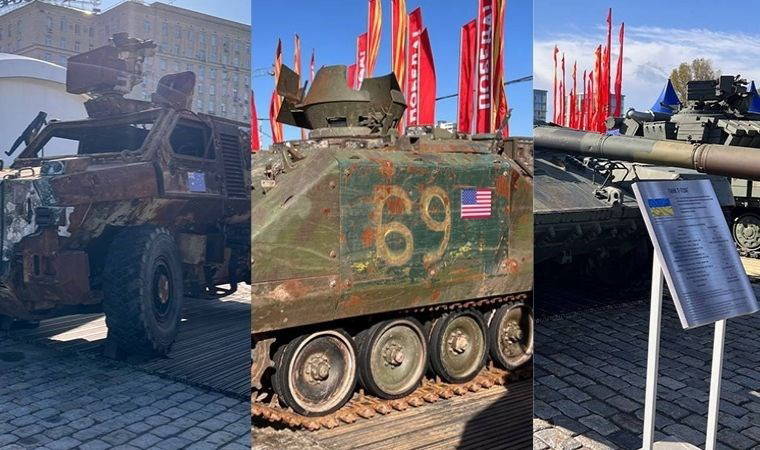 Rusya Ukrayna ordusundan ele geçirdiği NATO silahlarını Moskova’da sergiliyor