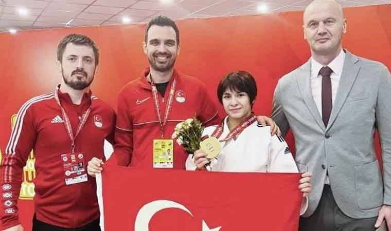 Milli judocu Tuğçe Beder'den bronz madalya