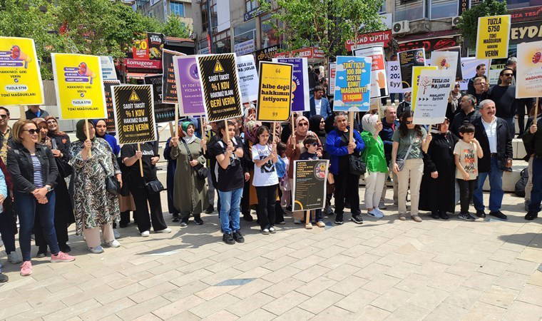 TOKİ mağdurlarından eylem: ‘Murat Kurum söz vermişti’