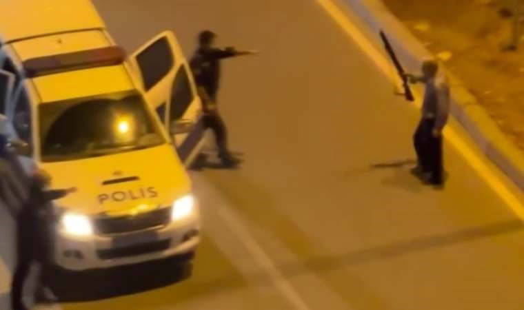 Eşini öldürüp oğlunu yaraladıktan sonra elinde tüfekle sokak boyunca damadını aradı