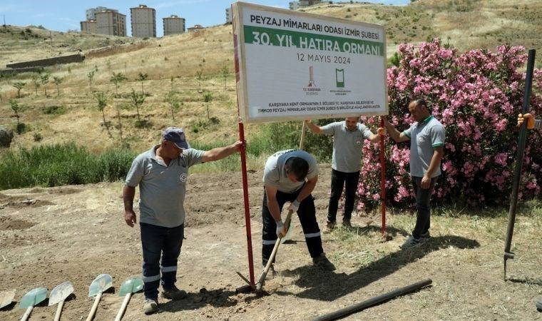 Peyzaj mimarlarından Karşıyaka’ya hatıra ormanı