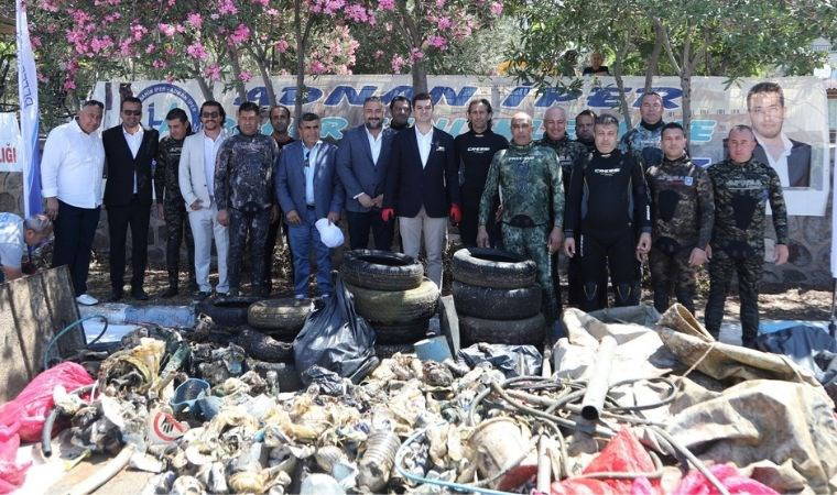 Bodrum Yalıkavak’ta deniz dibi temizliği